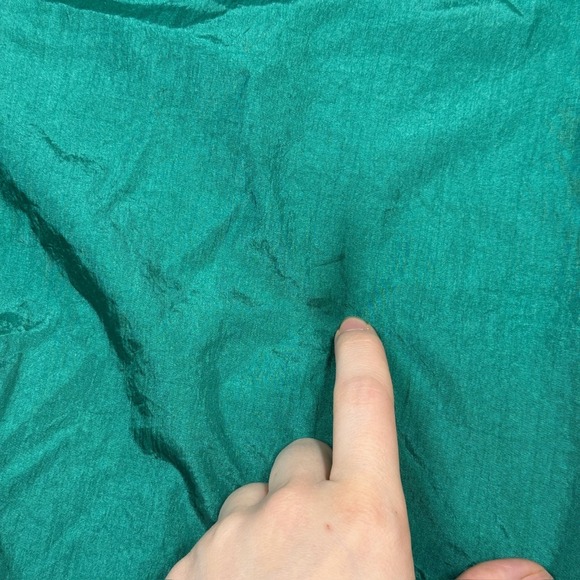 Vintage Windbreaker Jacket Women Medium Green Purple Yellow Cougar Sport 90s - Picture 9 of 12